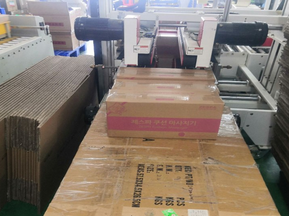 マッサージ器用自動包装機