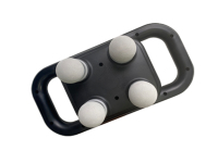 Pistola de fascia profesional de grado de competición con 4 cabezales de masaje