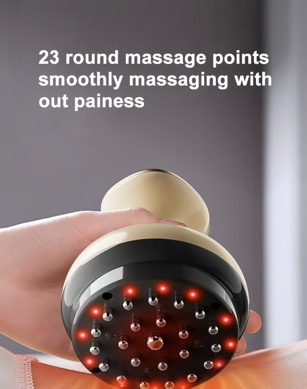 Bekvämt laddad elektrisk meridianmassageenhet Rött ljus Värmeinstrument för kontorsavslappning Skrapverktyg