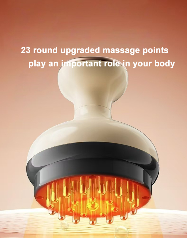 Bekvämt laddad elektrisk meridianmassageenhet Rött ljus Värmeinstrument för kontorsavslappning Skrapverktyg
