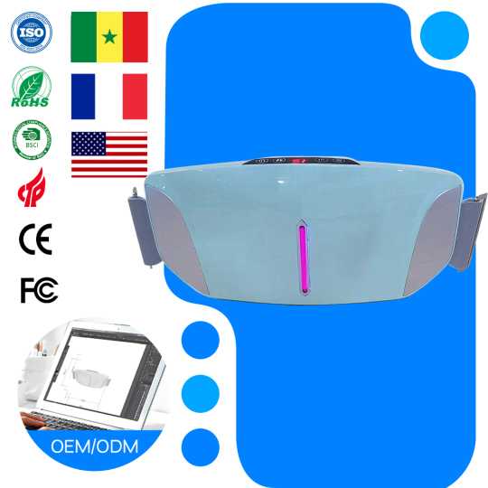 Dispositivo de masaje abdominal con vibración y compresa caliente inteligente de alta calidad para la cintura y el abdomen.