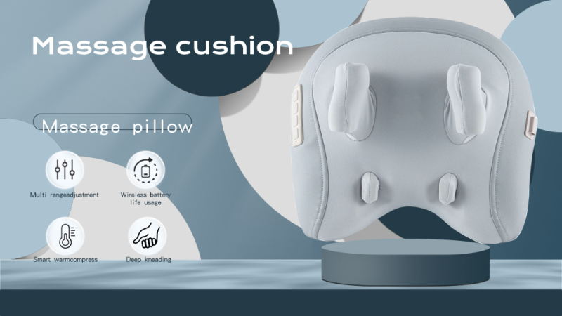 3D Knådning Axel Nacke Kroppsvärme Avslappning Cervikal Massager Kudde Elektrisk Shiatsu Massage Kudde för Nackmassage