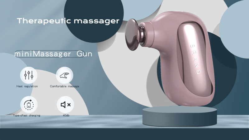 Portable Electric Body Percussion Mini Massage Gun Rechargeable Deep Tissue Muscle Massager