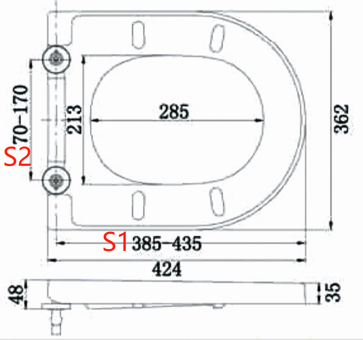 detachable toilet seat