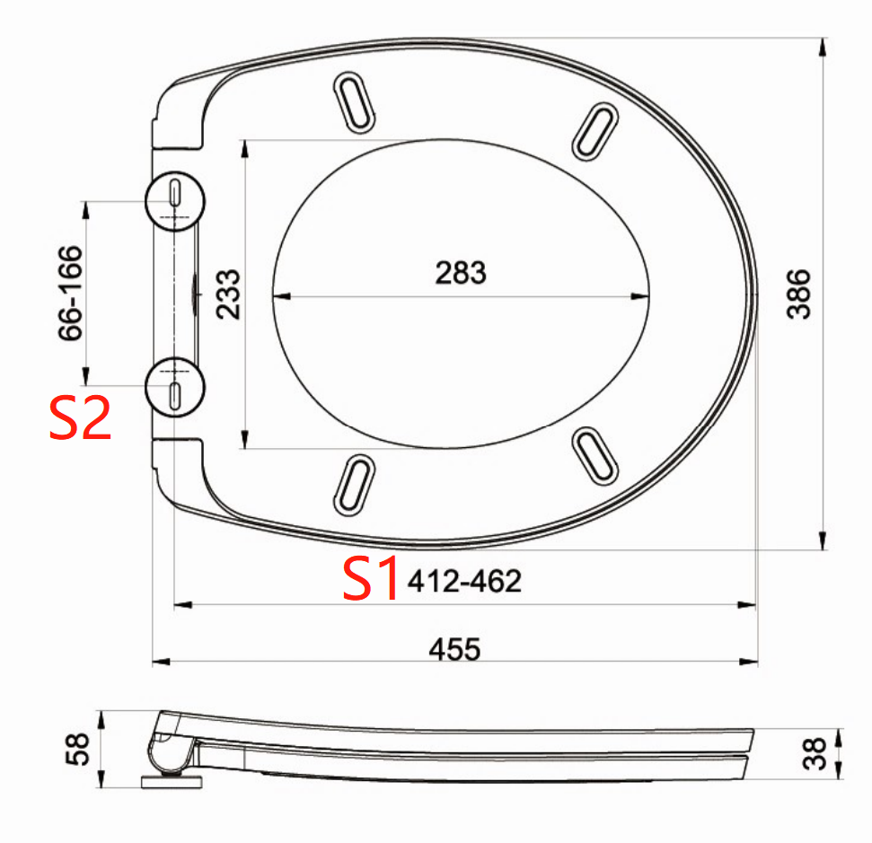 circular toilet seat