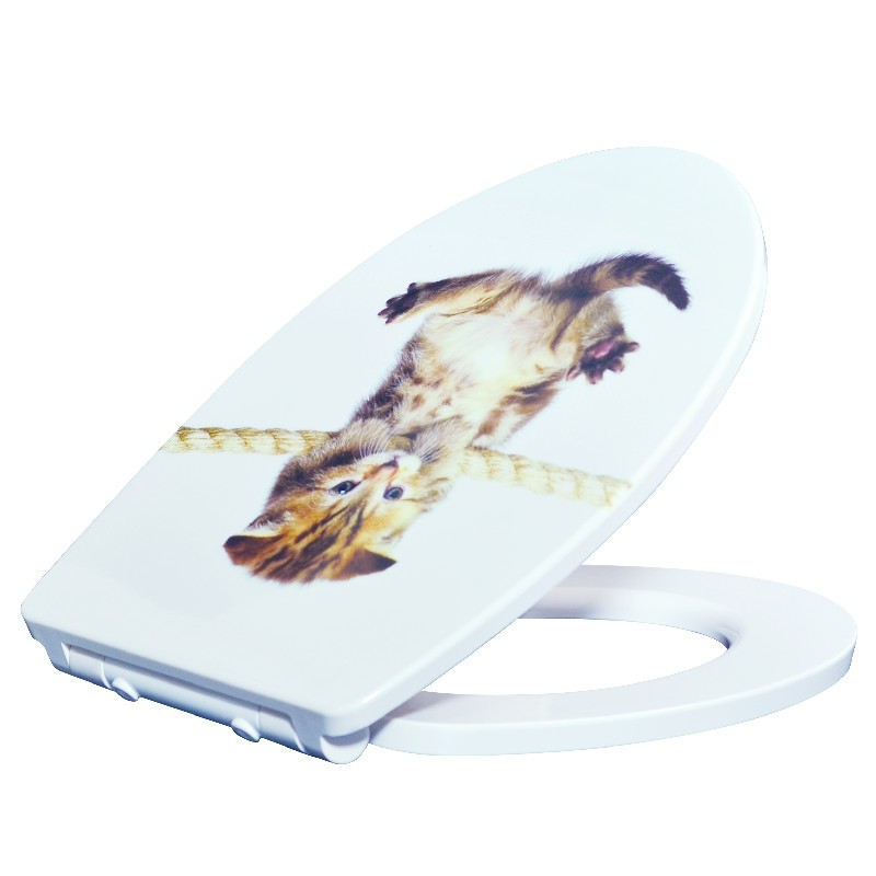 Animal Printing Decoratieve Ronde Wc Toiletbril Toiletpot Deksel