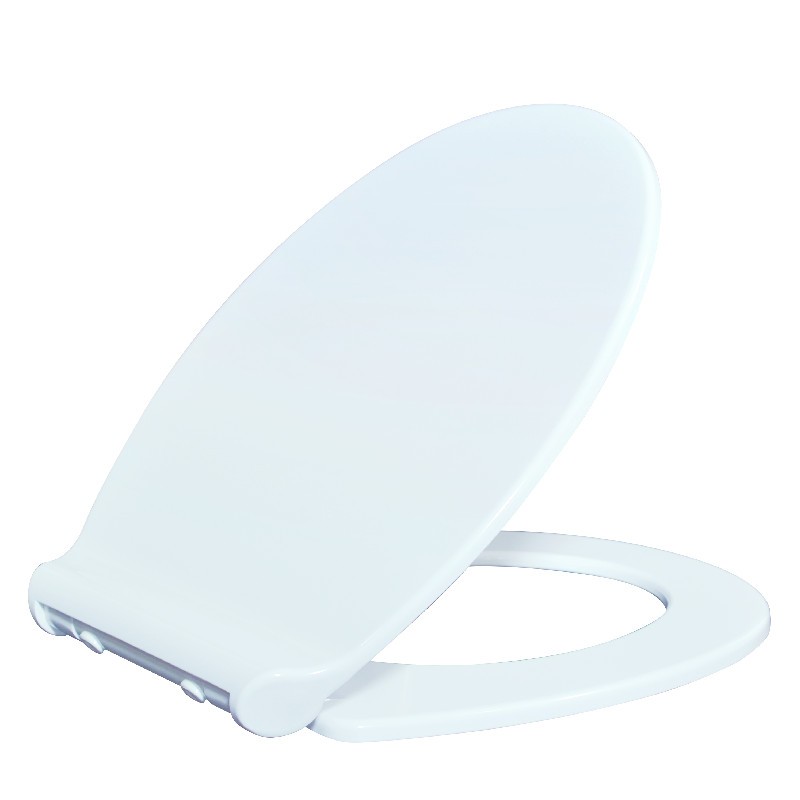 Noise Proof Feature Top Fixing White Oval Uf Toilet Seat