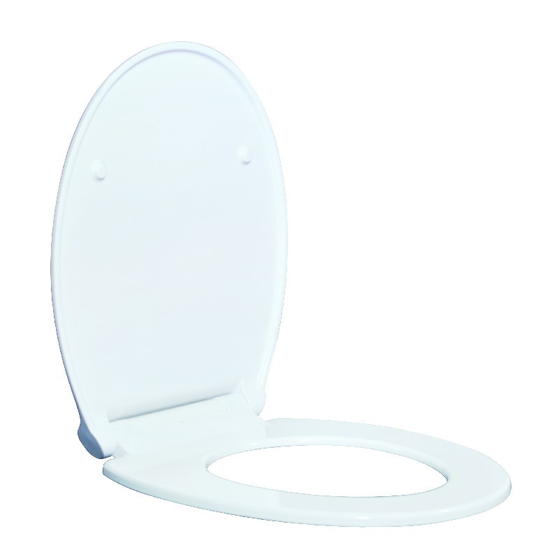 Noise Proof Feature Top Fixing White Oval Uf Toilet Seat