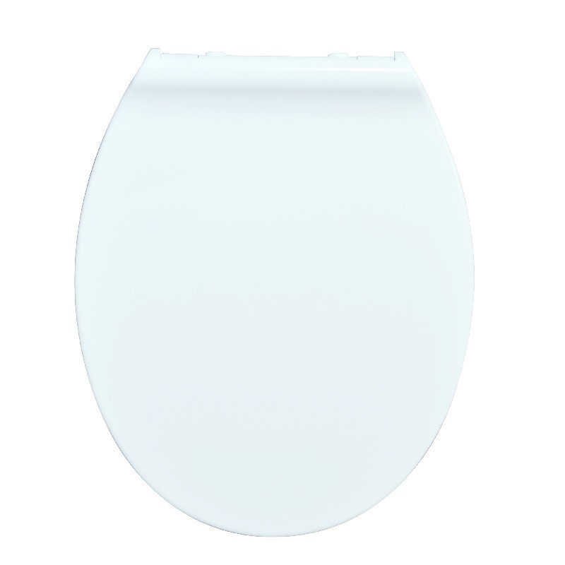 Noise Proof Feature Top Fixing White Oval Uf Toilet Seat