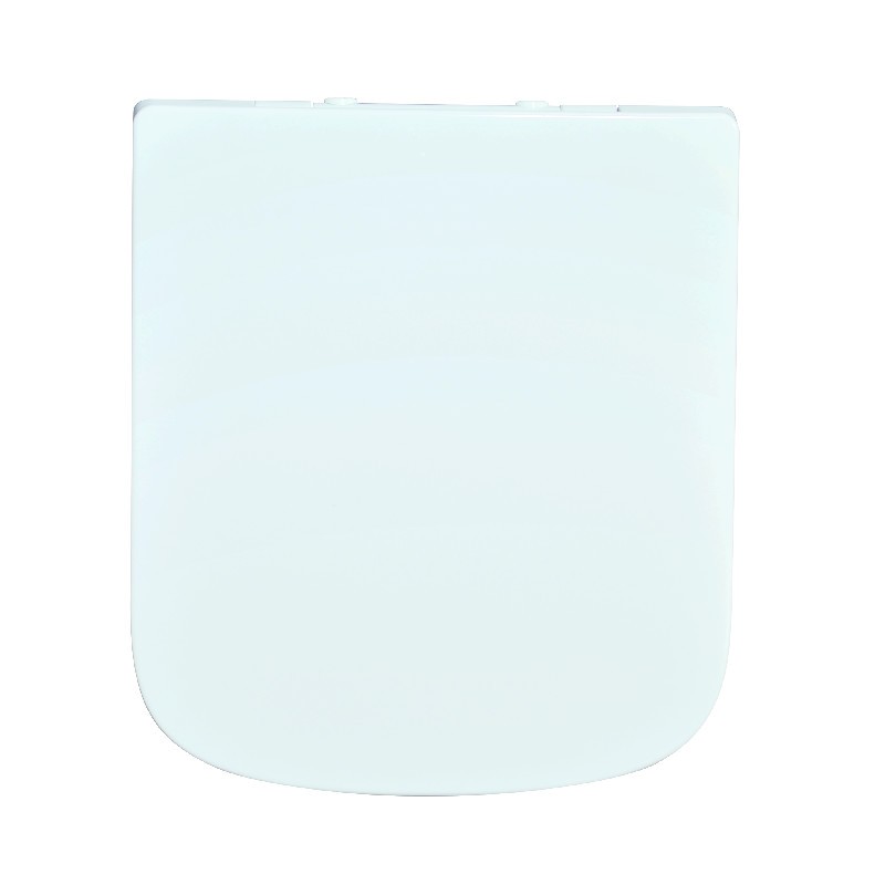 Bathroom Curved Wrap Over Square Shaped Ceramic Toilet Seat