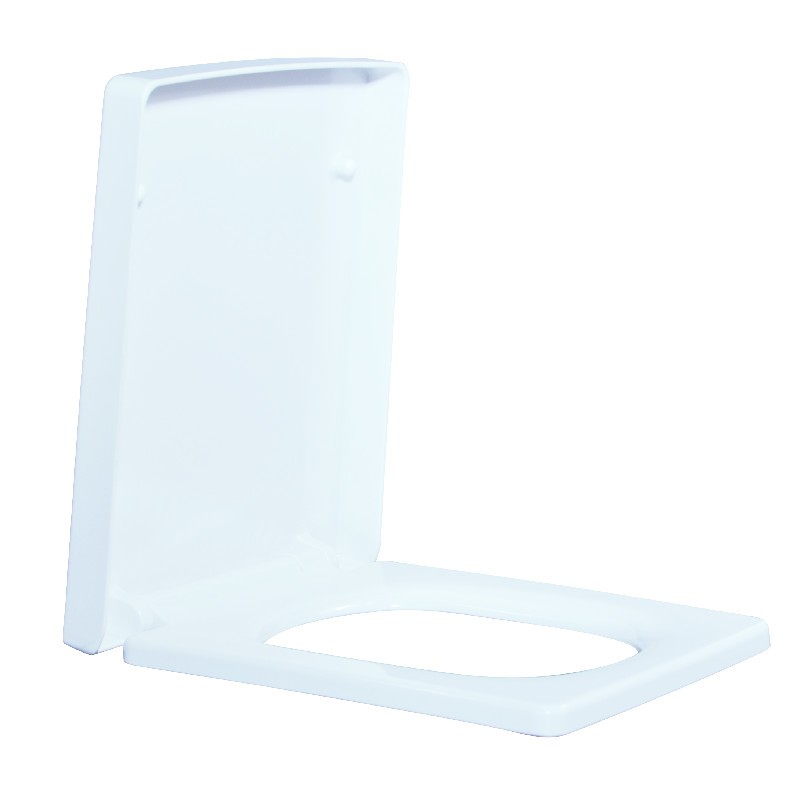 Flat Slim Appearance Urea Large Square Shaped Toilet Seat