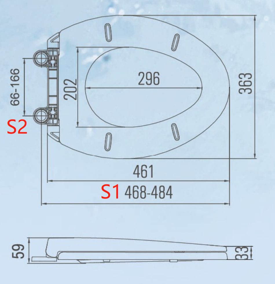 white plastic toilet seat