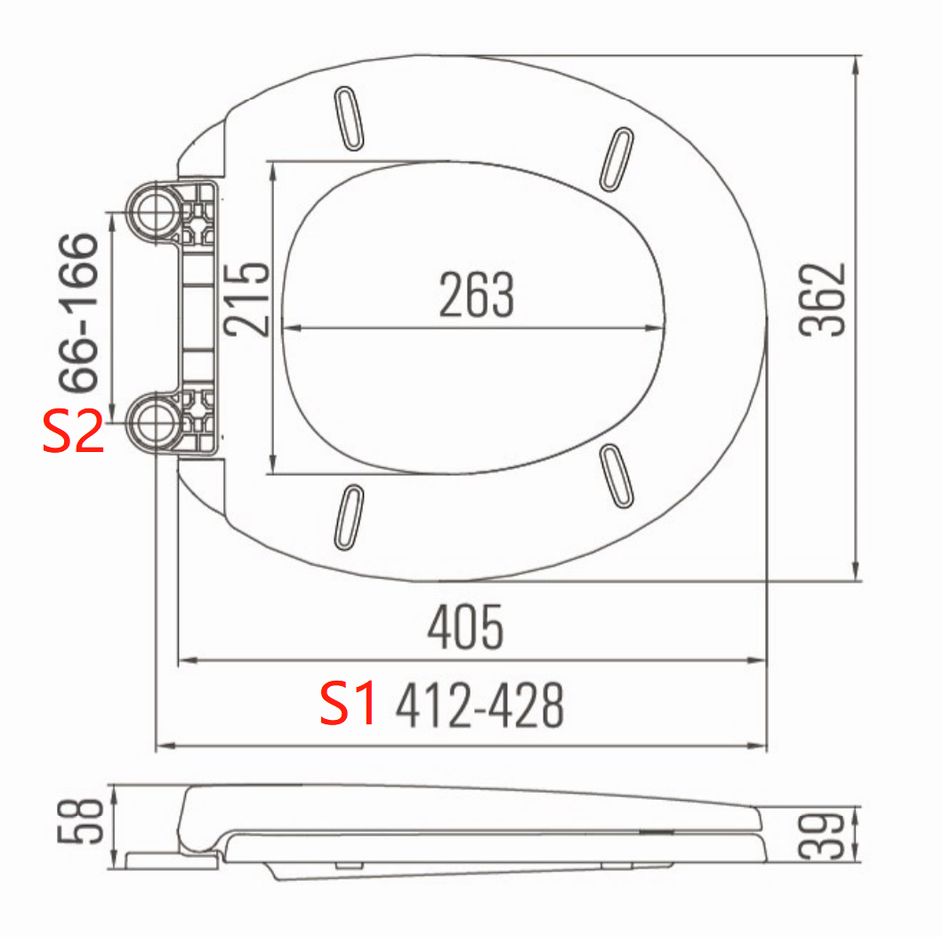 oval toilet seat