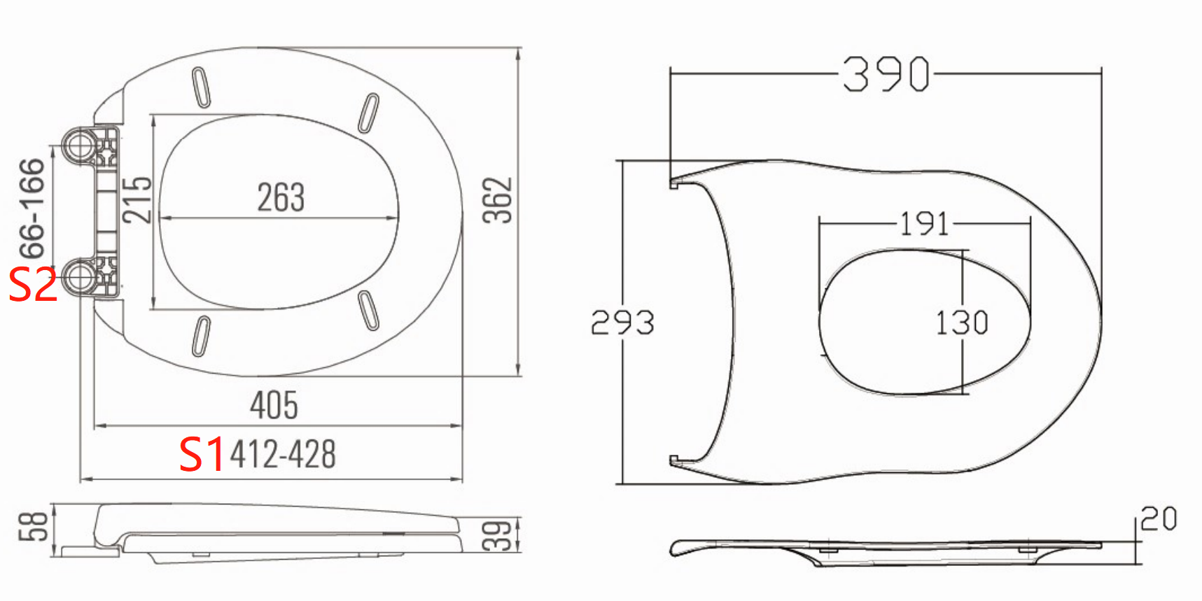 round toilet seat