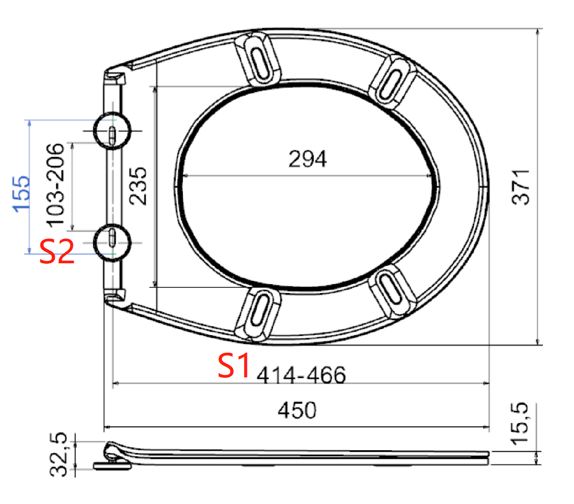 plastic soft close toilet seat