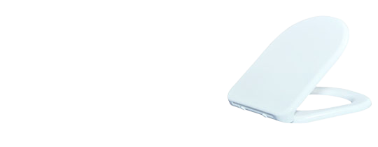 Asiento de inodoro de plástico económico con tapa, forma ovalada alargada  17 1/4 x 14, blanco, 10 piezas en una caja - por PlumbUSA