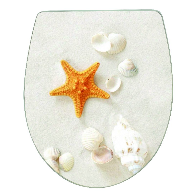 Utilizing the Versatility of Acrylic Print Shell Design Toilet Seat Lid