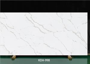 Biele kremenné kúpeľňové dosky Calacatta Stavebné inžinierstvo narezané na veľkosť