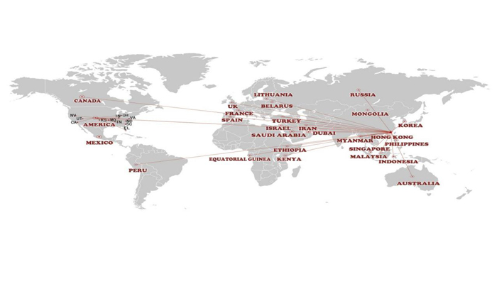 exportovať do viac ako 35 krajín a viac ako 30 miliónov USD