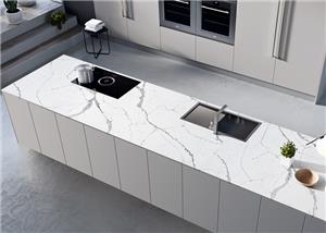 Carrara morený kremeň Kuchynská linka Kúpeľňové dosky Ostrov Stavebné inžinierstvo narezané na veľkosť