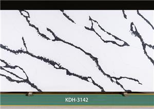 Čierna ružová kremenná kamenná doska