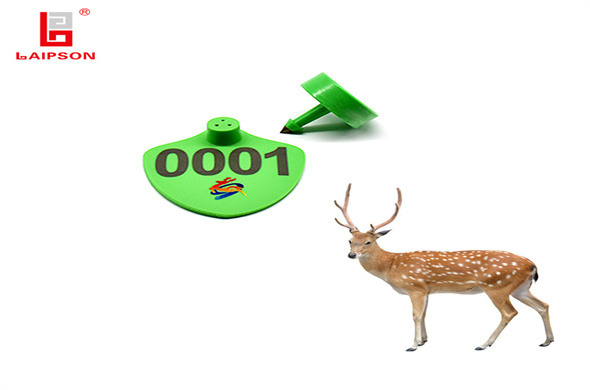 Laipson high quality UHF RFID Animal Ear Tag For Deer Sheep Tracking