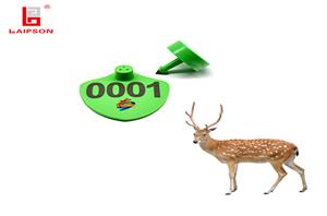 Laipson high quality UHF RFID Animal Ear Tag For Deer Sheep Tracking