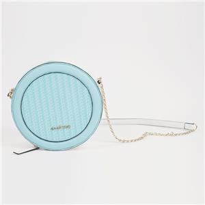 Wholesale Round Azure Bucket Handbag Elegant Chain Sling Bag