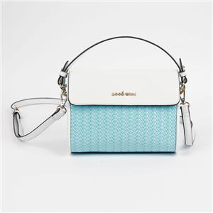 الجملة حقيبة يد المثلث الأزرق الأبيض الأعلى حقيبة crossbody