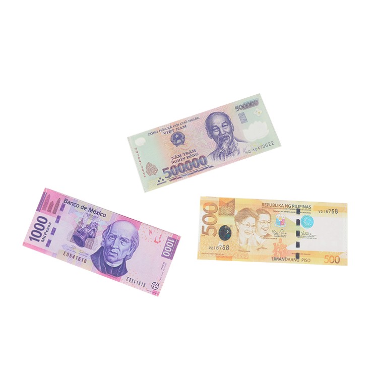 Billfold lange portemonnee met geldvalutapatroon voor heren