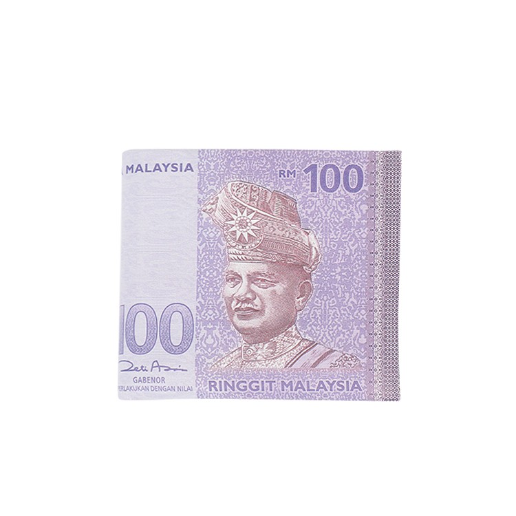 Деньги Валюта Кошелек с принтом Длинный кошелек Малайзия Ринггит