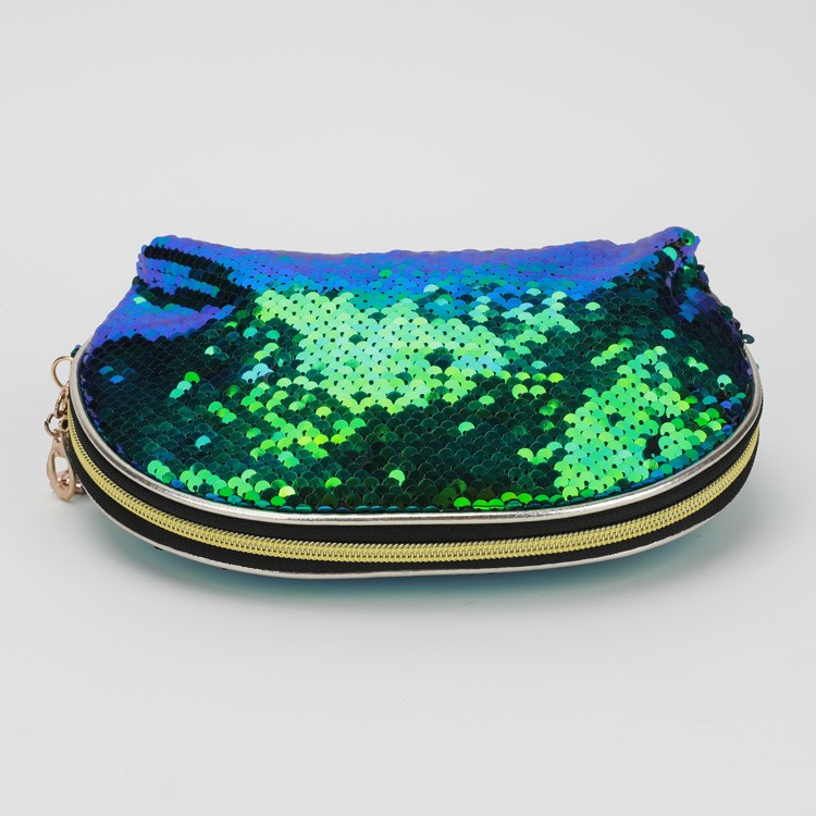 Sequins Shell Cosmetic Bag Green Blue Glitter Clutch Ladies Pouch Manufacturers, Sequins Shell Cosmetic Bag Green Blue Glitter Clutch Ladies Pouch Factory, Supply Sequins Shell Cosmetic Bag Green Blue Glitter Clutch Ladies Pouch