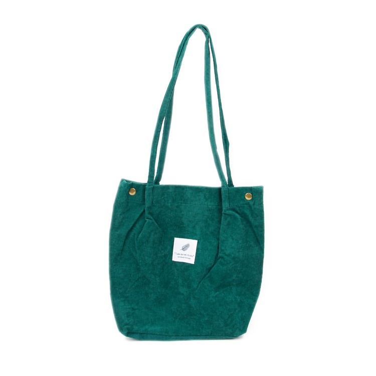 Экологичная сумка для покупок из мягких вельветовых тканей Конфетные цвета