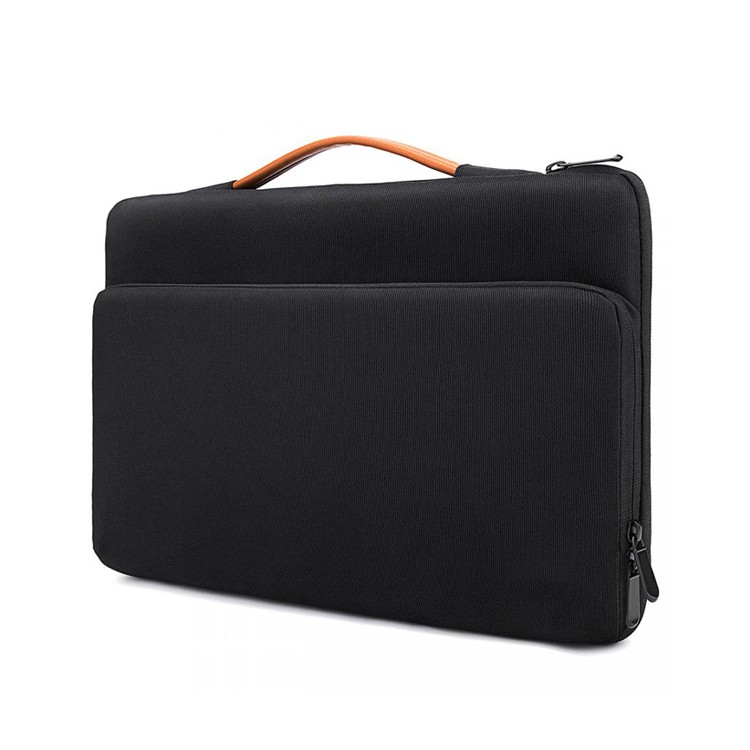 Business Briefcase Slim Laptop Bag Hommes Satchel Sac à main d'ordinateur noir