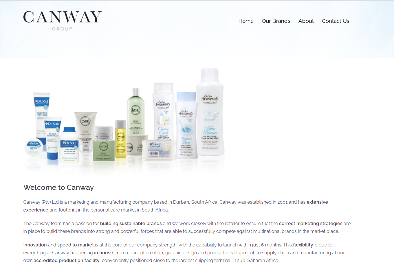 Our cosmetic brand partner - CANWAY