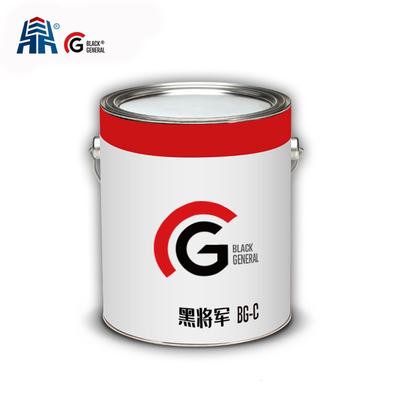 Butyl rubber non-solidification black waterproof paint