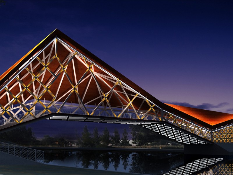 مشروع إنارة جسر طريق شنغهاي بوكانغ