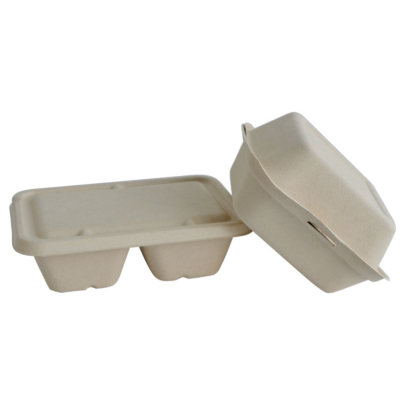 사탕 수수 식기 루크 상자 그릇 트레이 및 컵