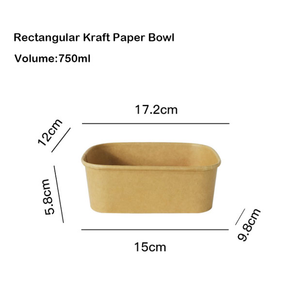 Food Grade Custom Paper Bowl Microwave Safe Container For Takeaway Hot Food