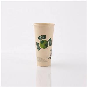 Biologisch abbaubare Plastikflaschen Transparente Bubble Tea Cup PLA-Becher