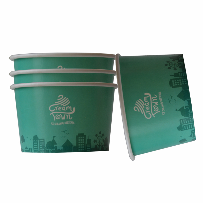 520cc Printing Paper Bowl Cup Food Packing Containers