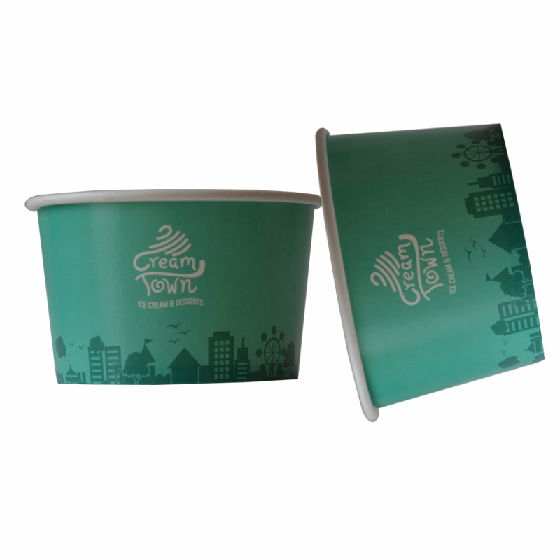 520cc Printing Paper Bowl Cup Food Packing Containers