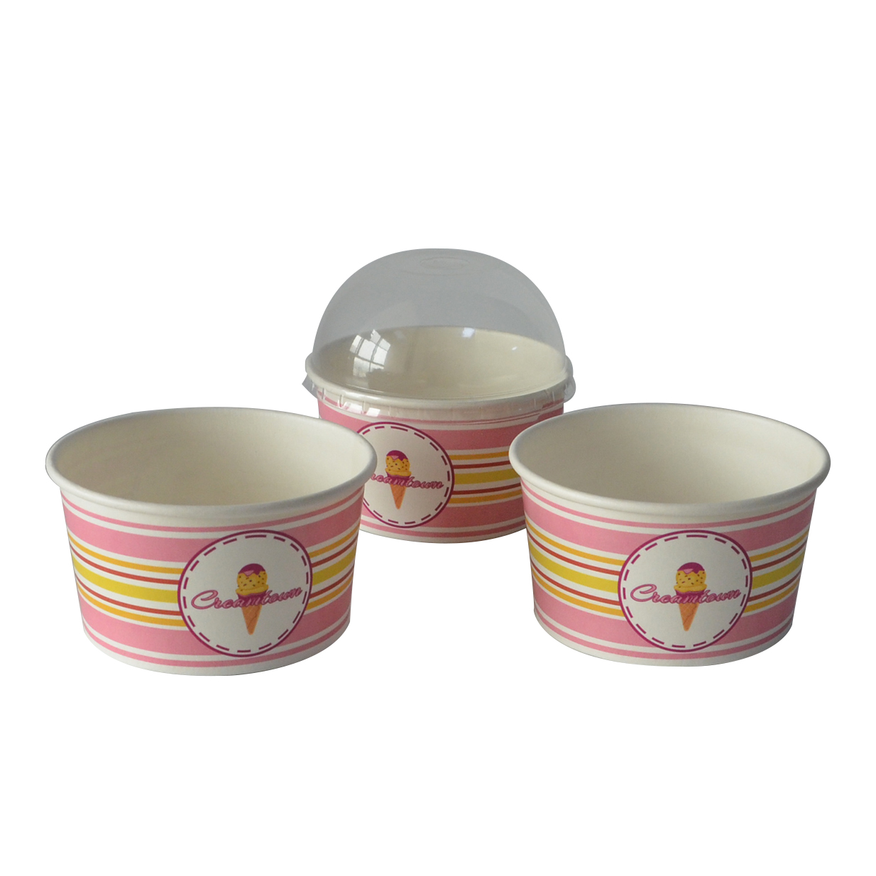 Disposable Kraft Paper Bowl With Logo Printing KraftPaper Box Craft Rectangle Food Container