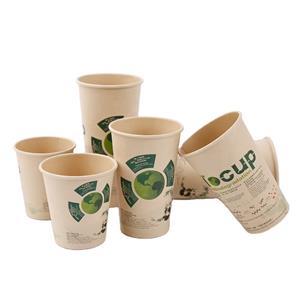 Compostable PLA Drinking Straws Biodegradable paper cup for coffee tea and hot beverages