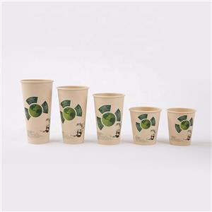 Compostable PLA Drinking Straws Biodegradable paper cup for coffee tea and hot beverages