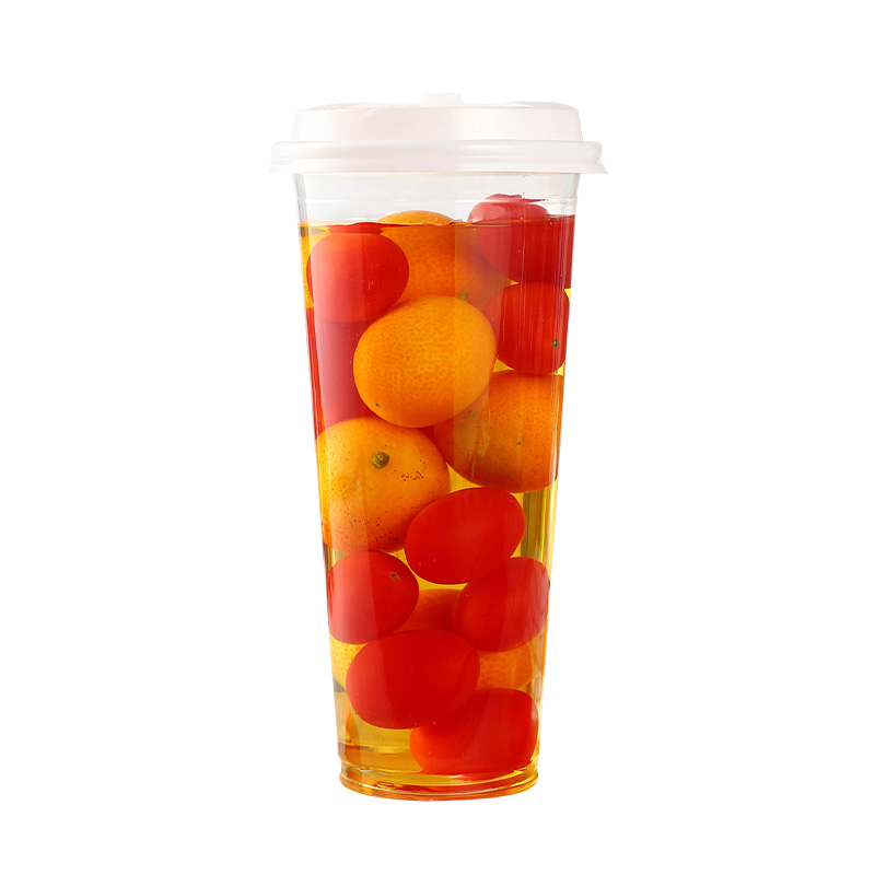 U Shape PP PET Plastic Clear Bar Drink Shot Cup With Lid