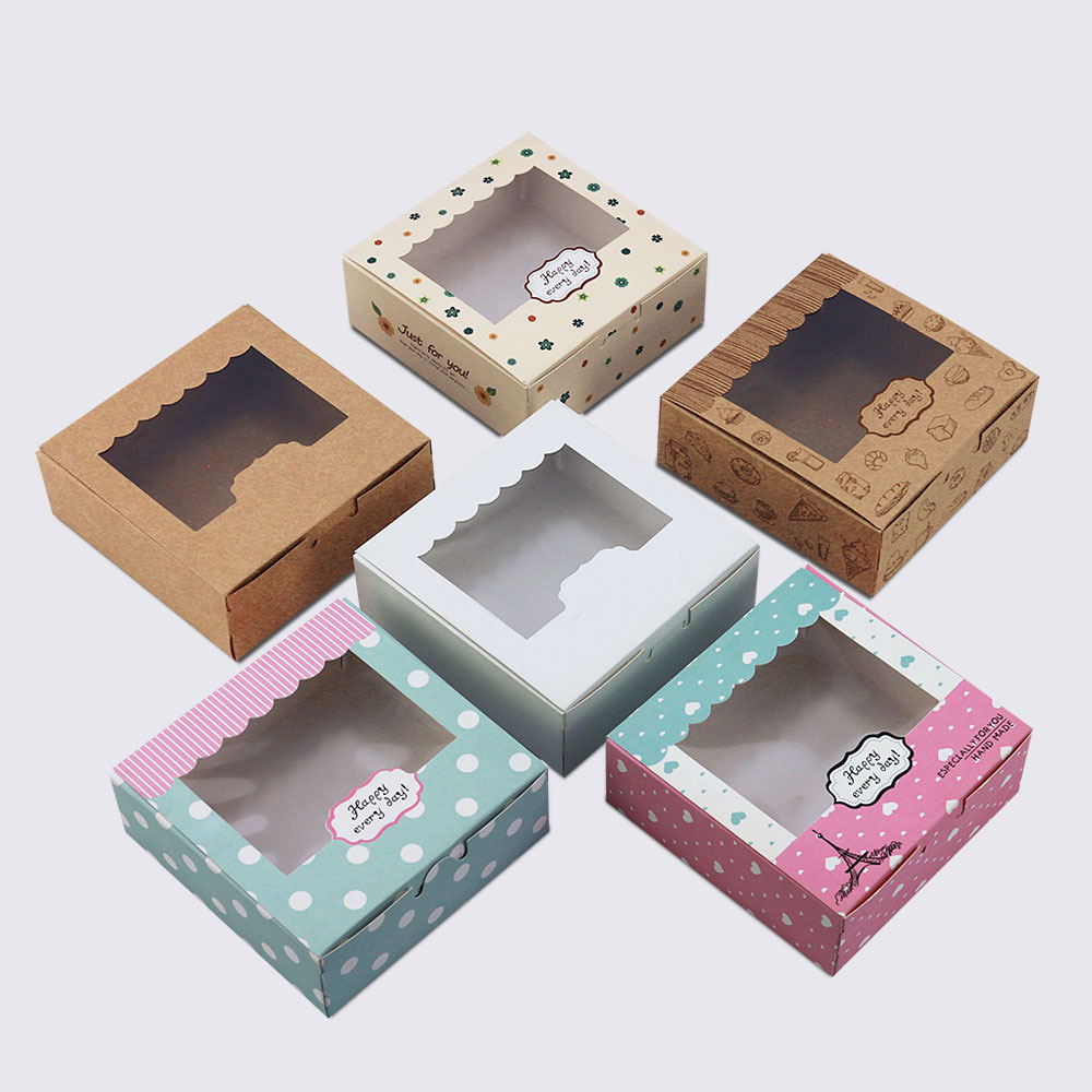 Jewelry Earring Watch Small Paper Packing Box Logo With Window