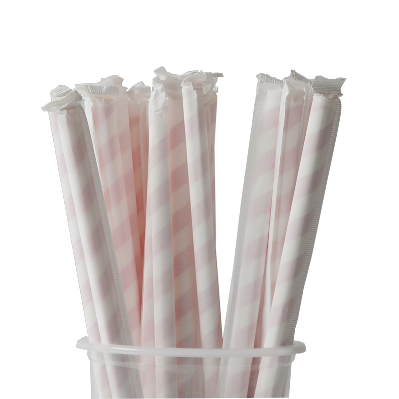 Eco Friendly Colourful Flexible Drinking High Quality Bamboo Paper Straws