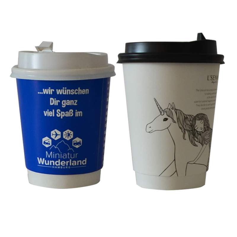 Sample free disposable Paper Cup hot or cold coffee cup and lid custom logo