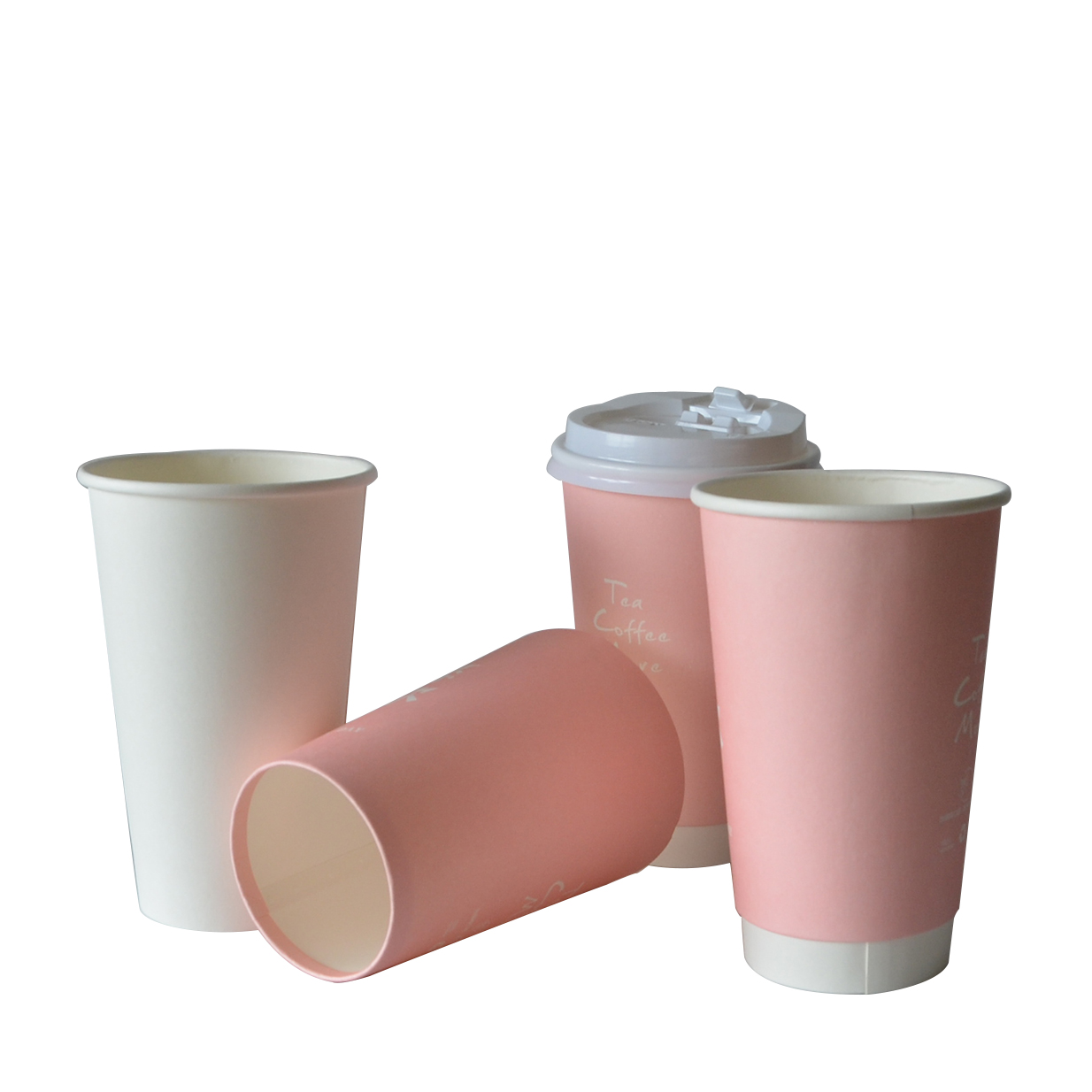 Customized Eco Friendly disposable Tiny Paper Treat Tea Cups With lid